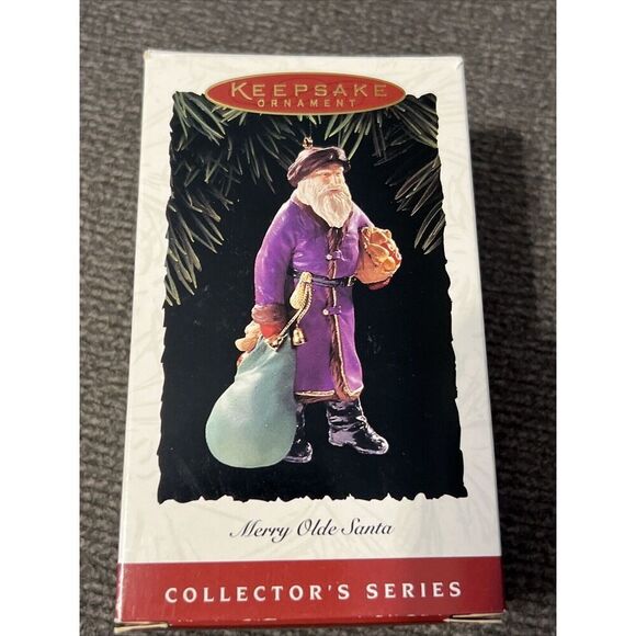 Hallmark Keepsake Ornament 1995 Merry Olde Santa 6th in Collectors Series NOS - Picture 1 of 8
